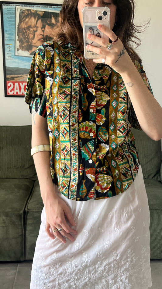 Short Sleeve Buttoned Shirt - Guess