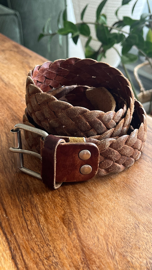 Braided Leather Belt