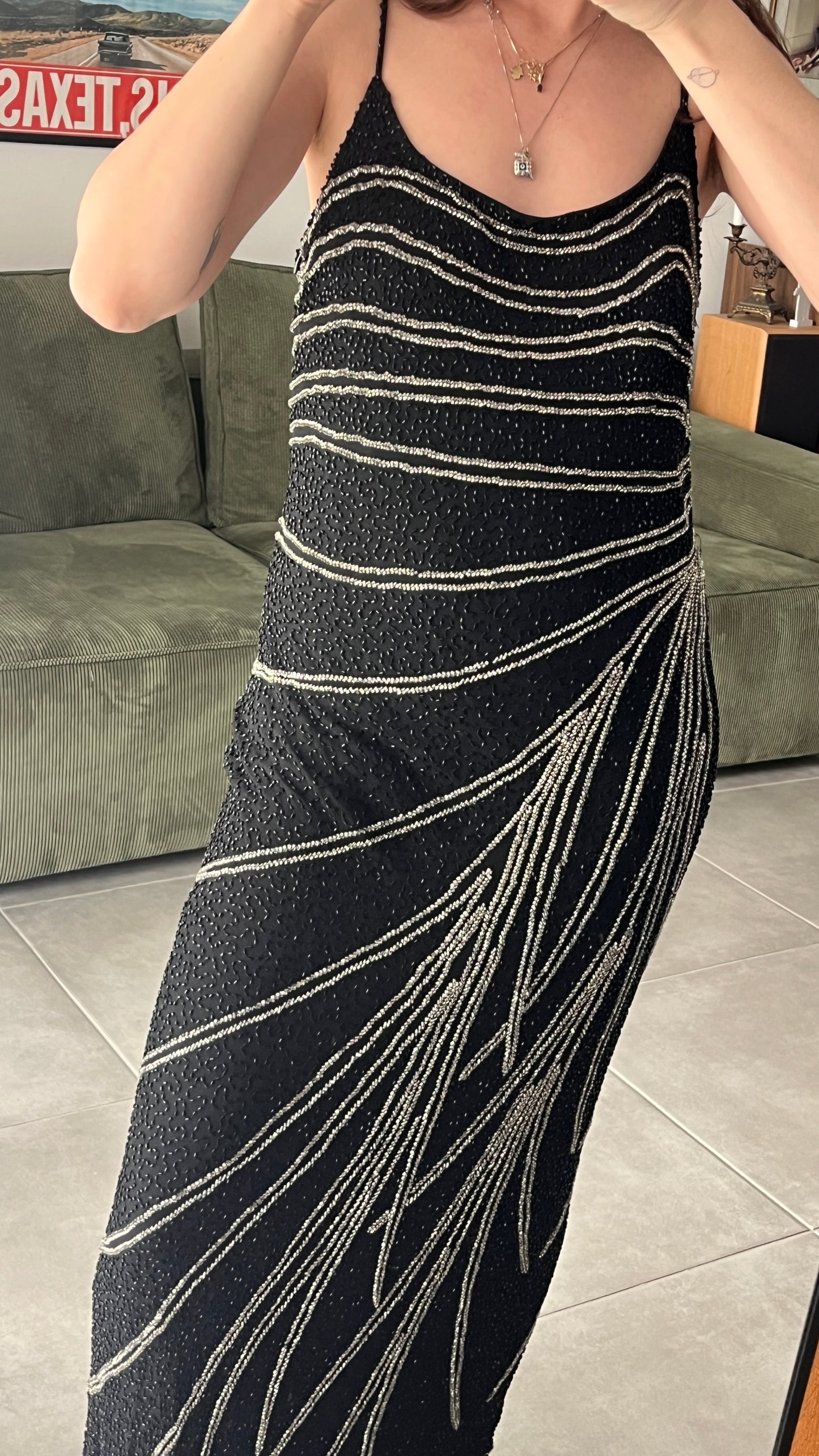 Beaded Maxi Dress