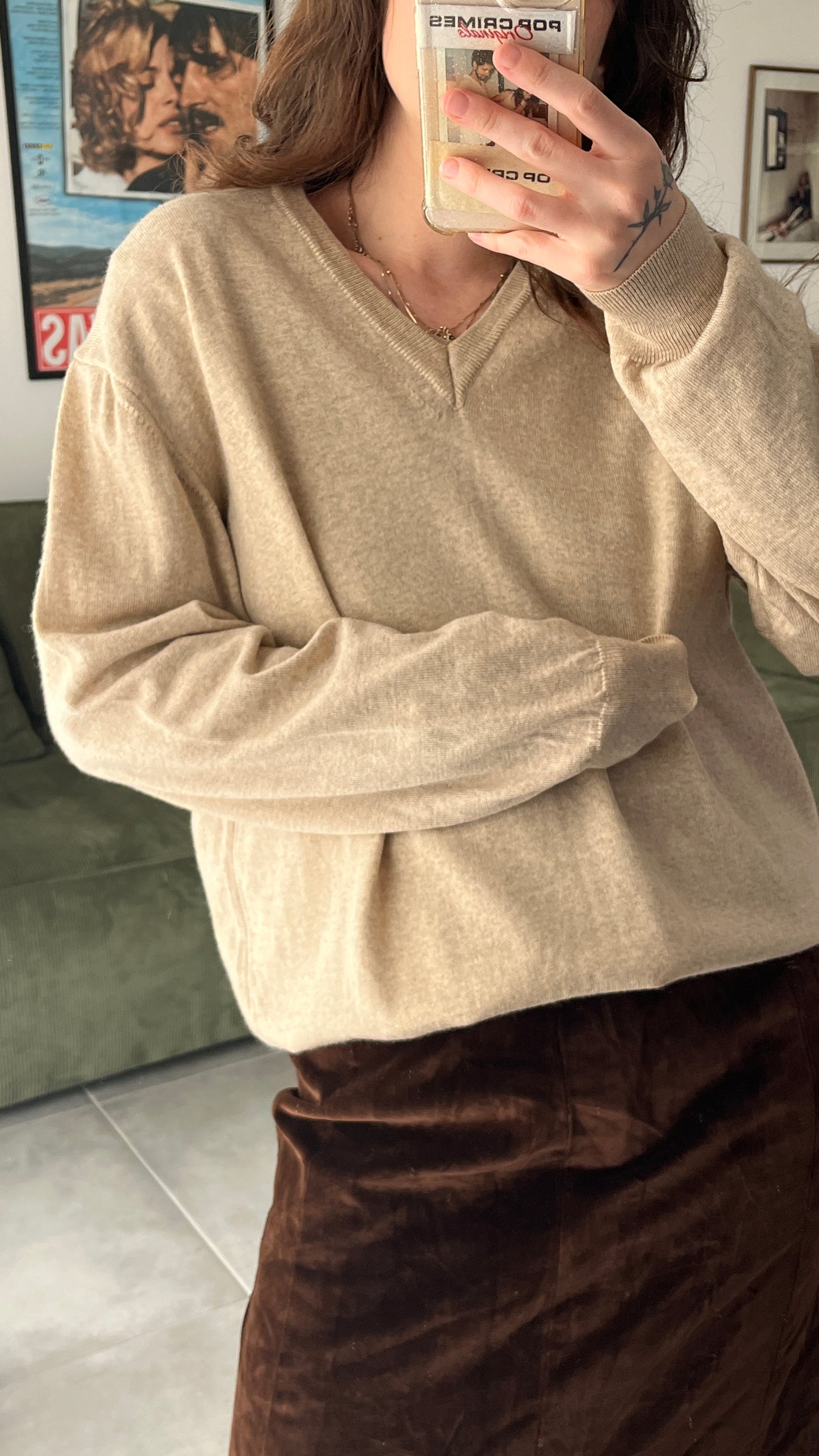 Thin V-Neck Sweater