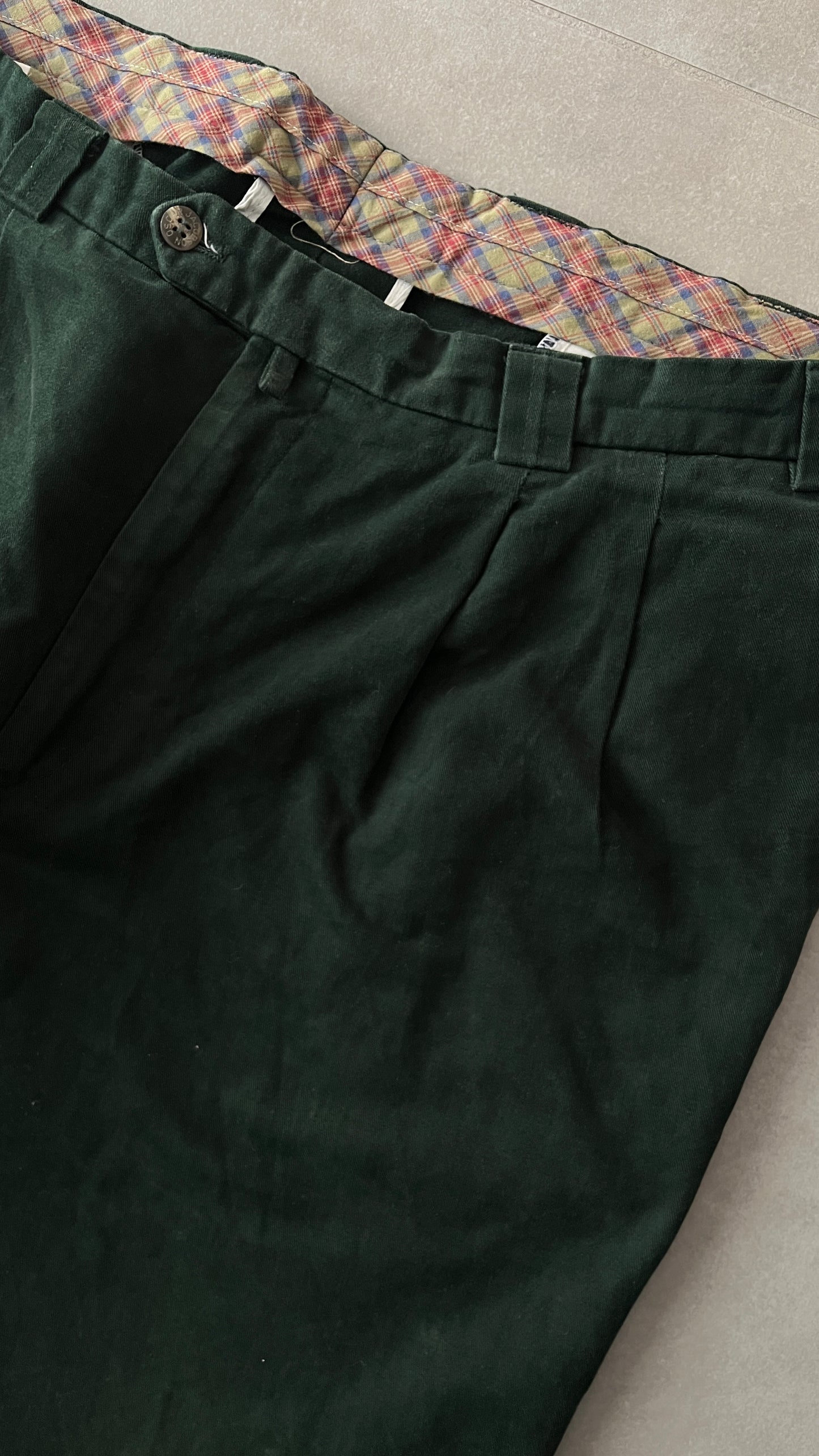 Green Tailored Trousers