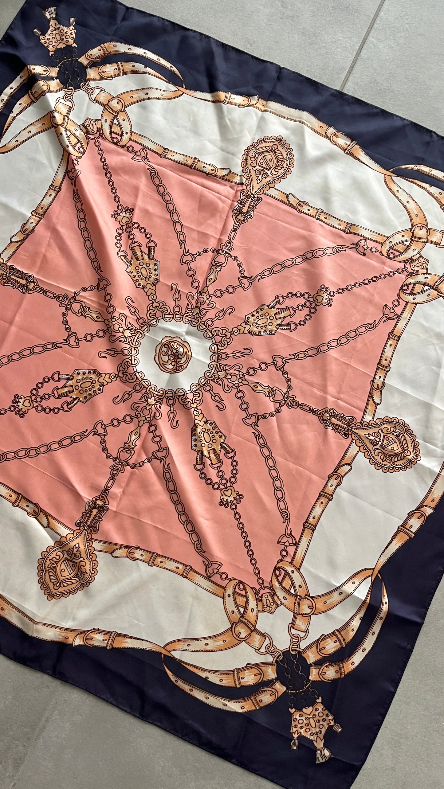 Large Belt Print Scarf