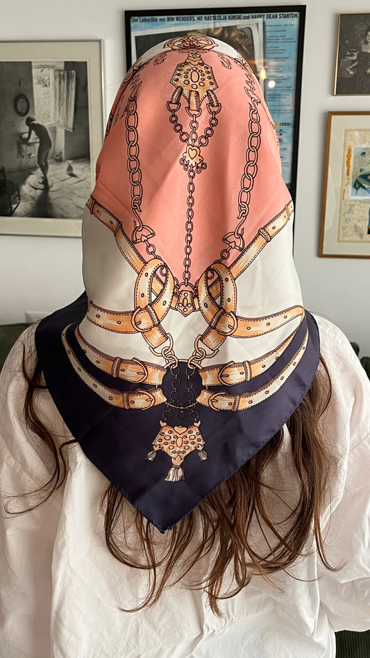 Large Belt Print Scarf