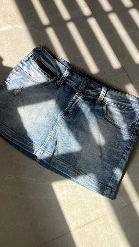 Denim Mini Skirt