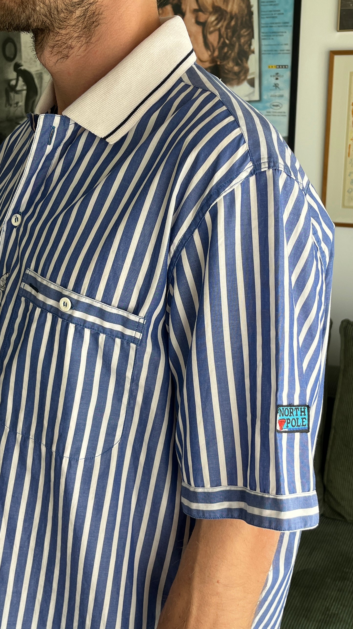 Men's Polo Collar Button-Down