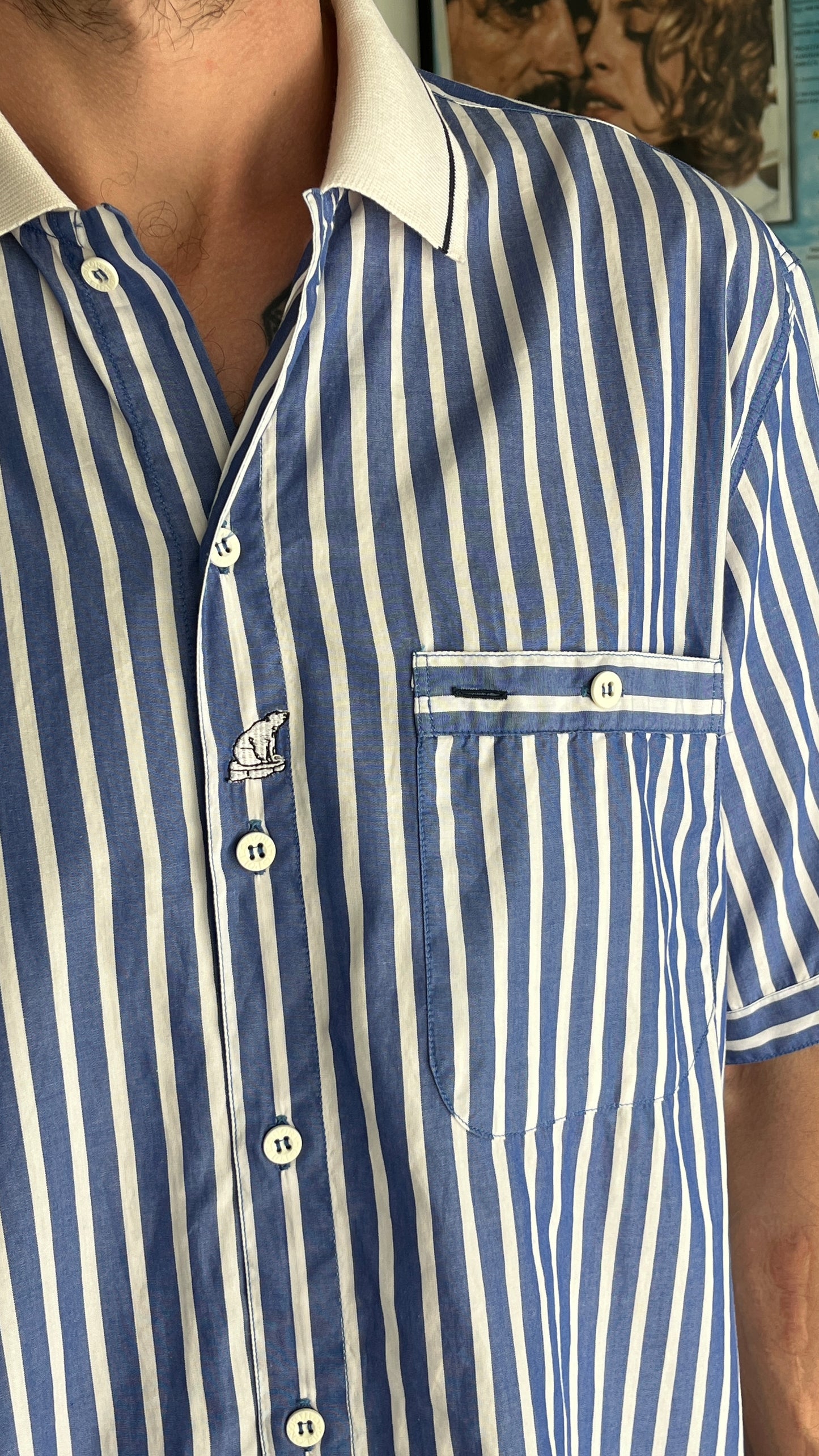 Men's Polo Collar Button-Down